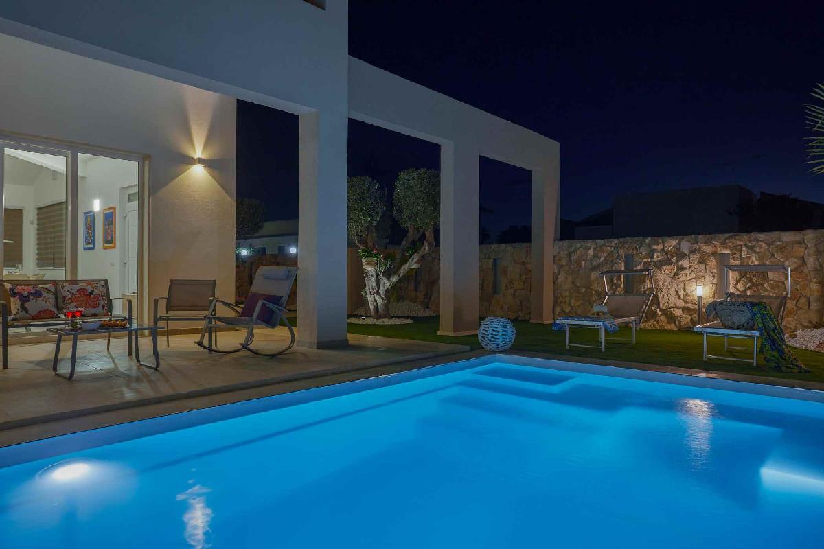  Villa Shamsi Pool und Strand 50 mt Ispica Sicilia