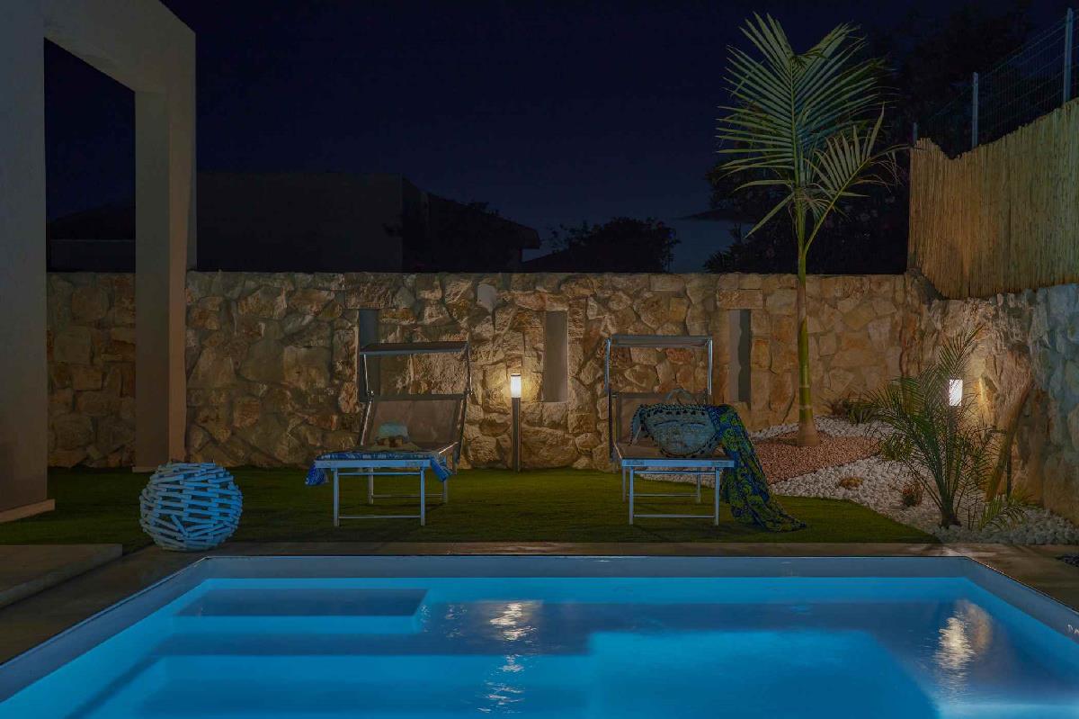  Villa Shamsi Pool und Strand 50 mt Ispica Sicilia